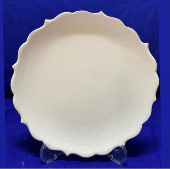 25 CM Rölyefli Tabak Bisküvi - ÇİNİ - 1