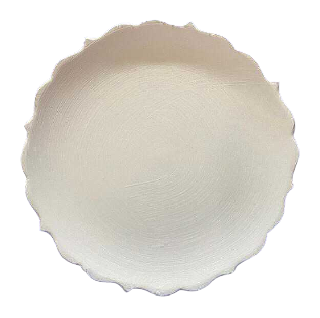 18 Cm Rölyefli Tabak Bisküvi Çi̇ni̇