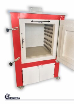 HMC-42 Porselen Tuğlalı Fırın 64 lt. 40*40*40 cm - 3